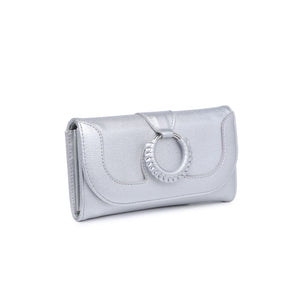 Product Image of Moda Luxe Demi Wallet 842017131755 View 6 | Silver