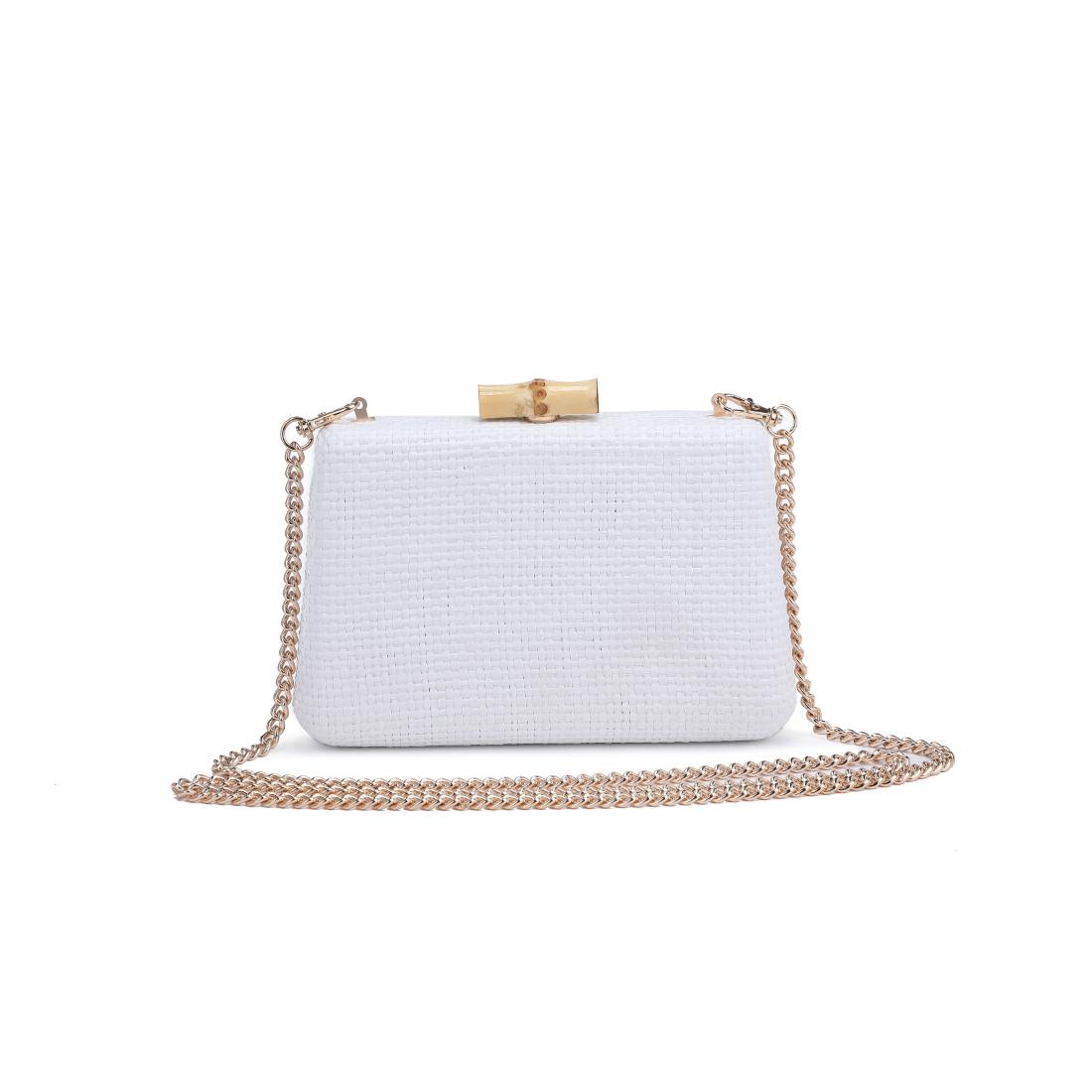 Product Image of Moda Luxe Melina Evening Bag 842017138235 View 7 | White