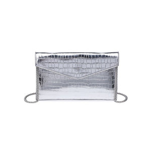 Product Image of Moda Luxe Katniss Clutch 842017133773 View 5 | Silver