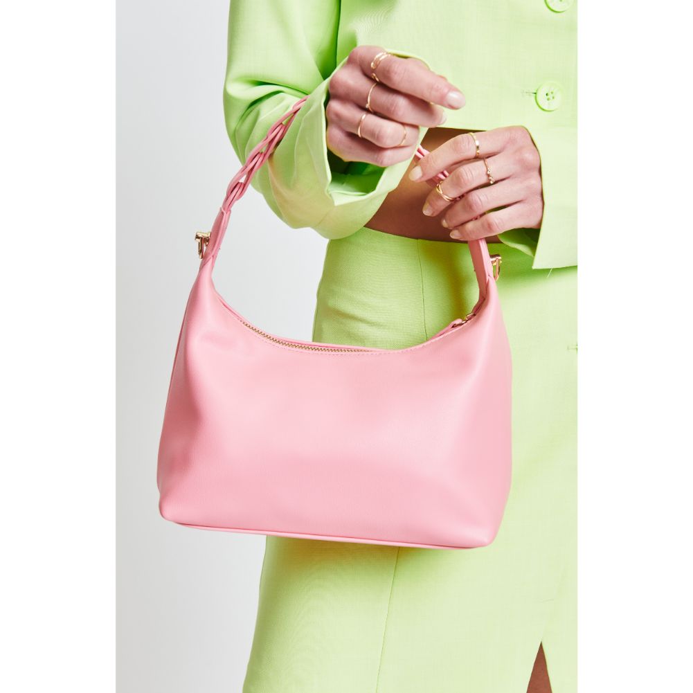 Woman wearing Bubblegum Moda Luxe Taja Shoulder Bag 842017132516 View 4 | Bubblegum