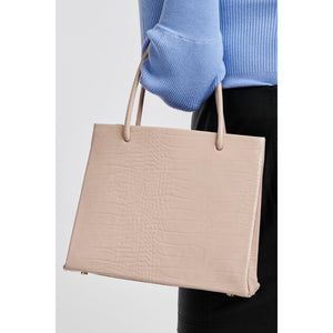 Woman wearing Nude Moda Luxe Pierce Mini Tote 842017125082 View 2 | Nude