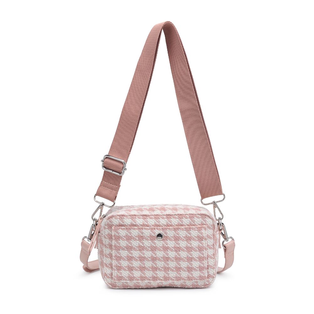 Product Image of Moda Luxe Keekee - Houndstooth Crossbody 842017133032 View 5 | Pink