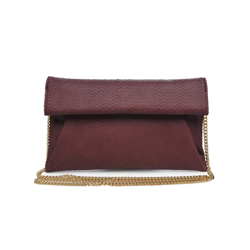 Product Image of Moda Luxe Audrey Clutch 842017118114 View 5 | Burgundy