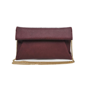 Product Image of Moda Luxe Audrey Clutch 842017118114 View 5 | Burgundy