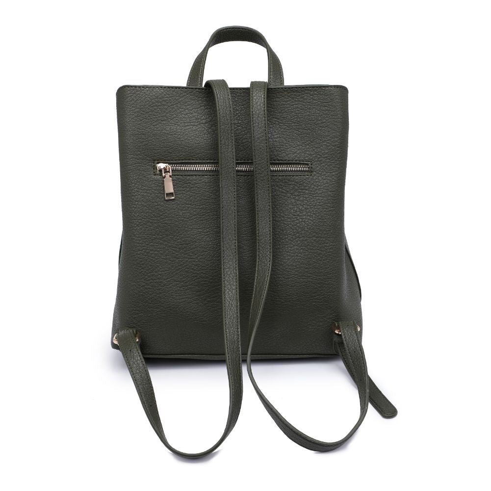 Product Image of Moda Luxe Sylvia Backpack 842017128328 View 7 | Olive