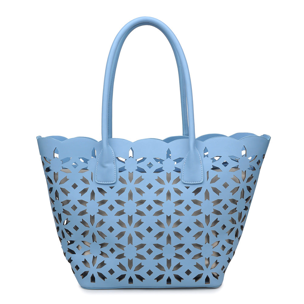 Product Image of Product Image of Moda Luxe Goddess Tote 842017112266 View 3 | Blue