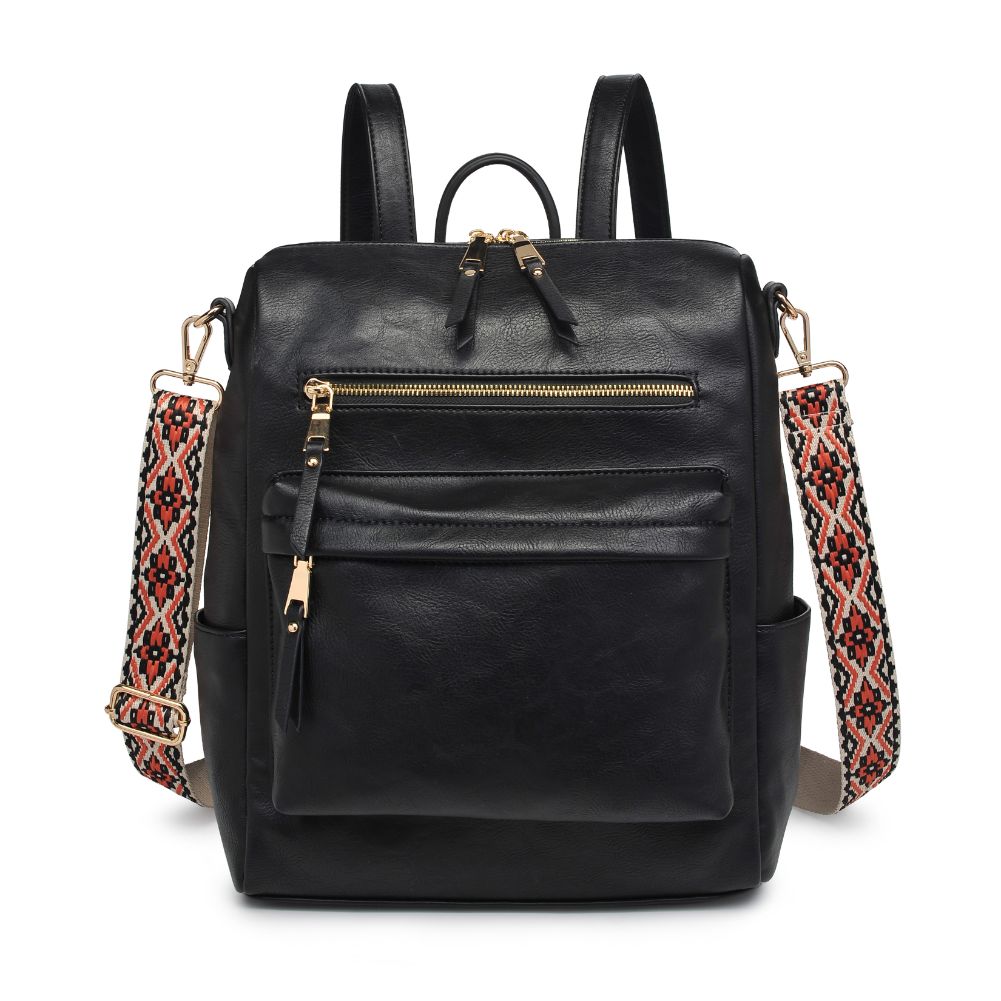 Product Image of Moda Luxe Riley Backpack 842017129394 View 5 | Black