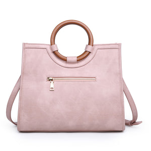 Product Image of Product Image of Moda Luxe Laguna Print Satchel 842017118909 View 3 | Blush