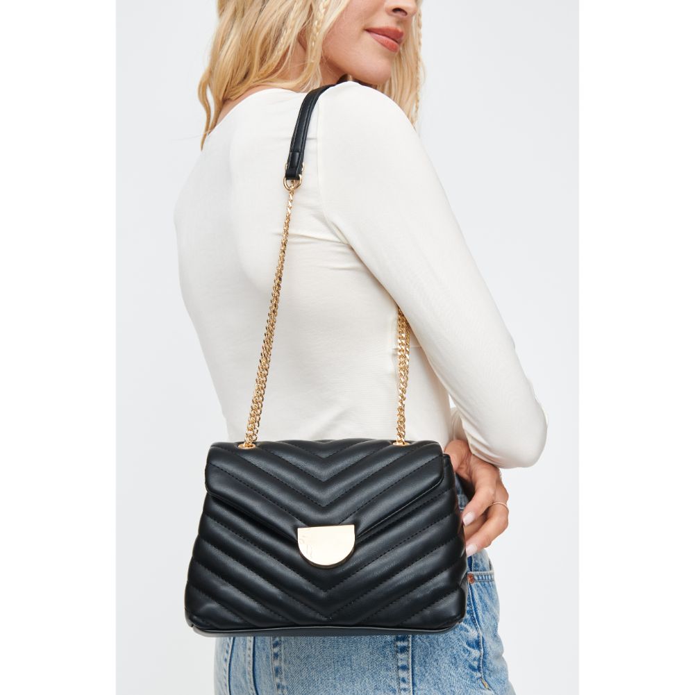 Woman wearing Black Moda Luxe Nora Crossbody 842017130468 View 1 | Black