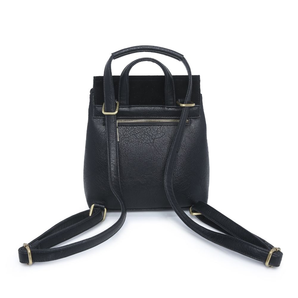 Product Image of Moda Luxe Claudette Backpack 842017127420 View 6 | Black