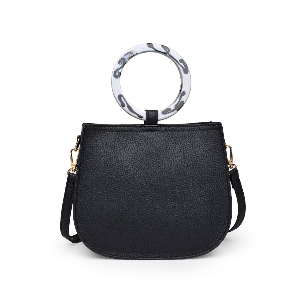 Product Image of Moda Luxe Savanah Pebble Crossbody 842017121572 View 7 | Black