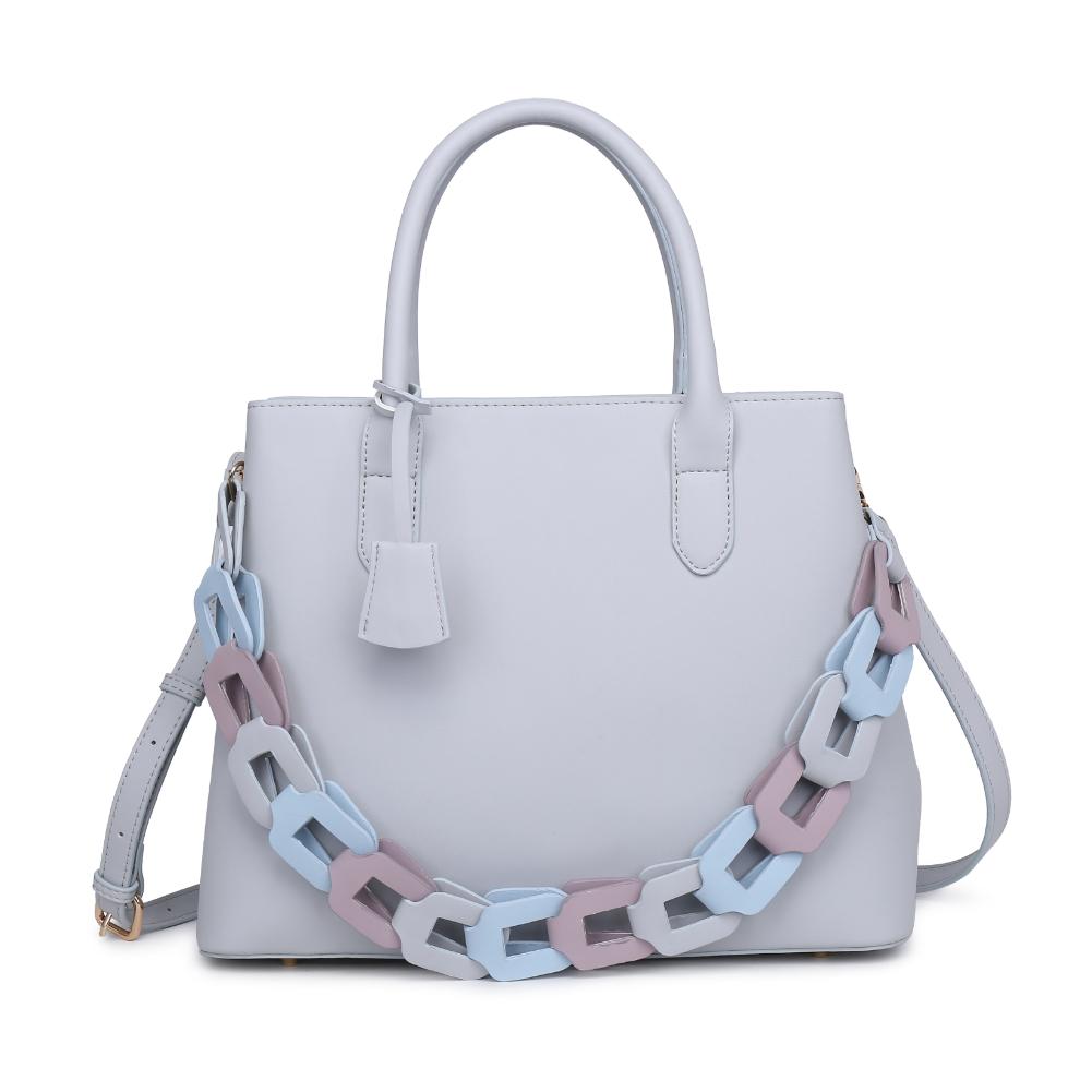 Product Image of Moda Luxe Regalina Satchel 842017135333 View 5 | Dove Grey