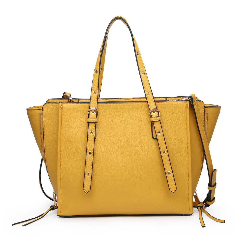 Product Image of Product Image of Moda Luxe Magnolia Tote 842017119647 View 3 | Mustard