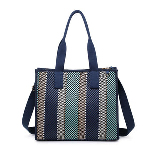 Product Image of Moda Luxe Elsa Tote 842017129691 View 5 | Navy