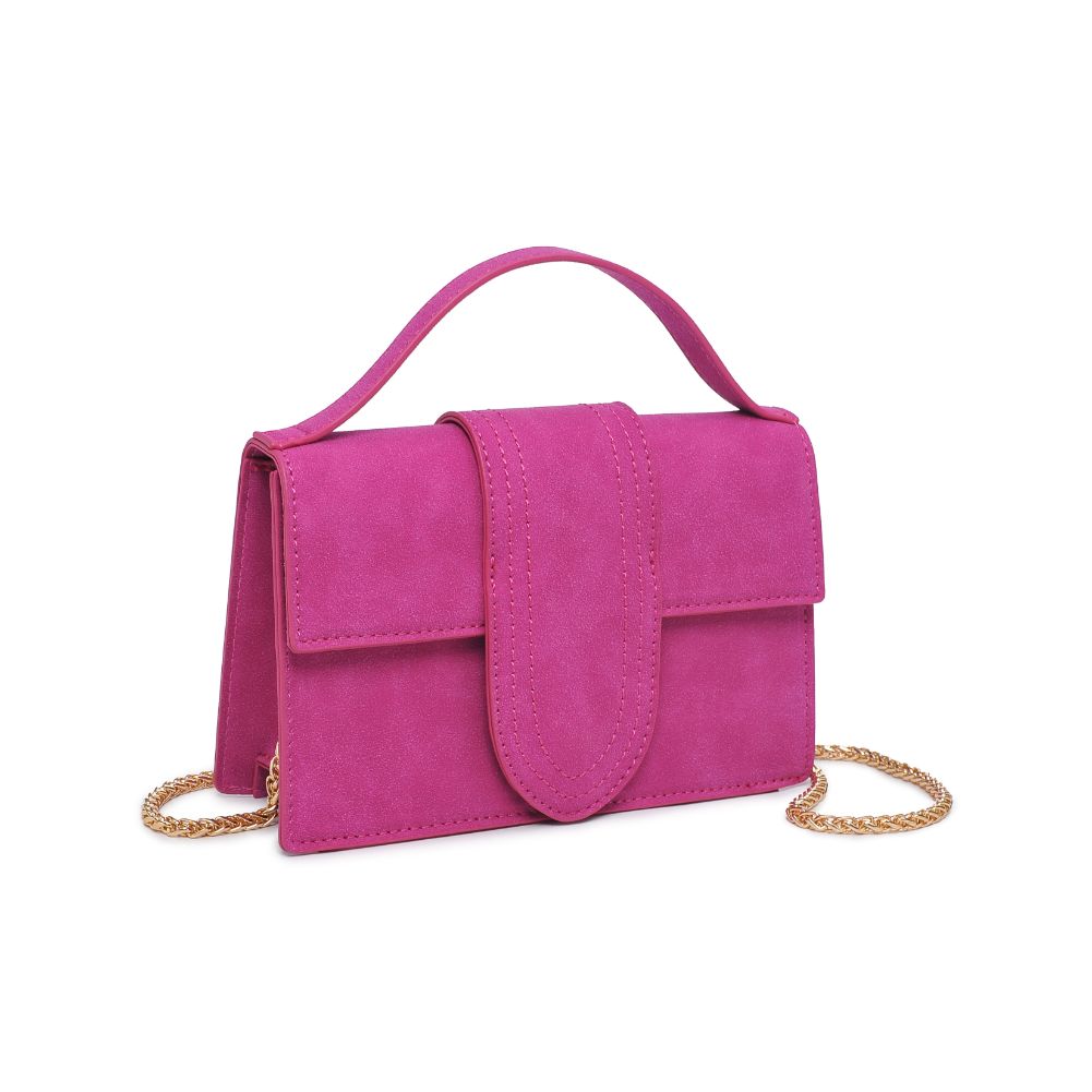 Product Image of Moda Luxe Elizabeth - Suede Crossbody 842017130567 View 6 | Magenta