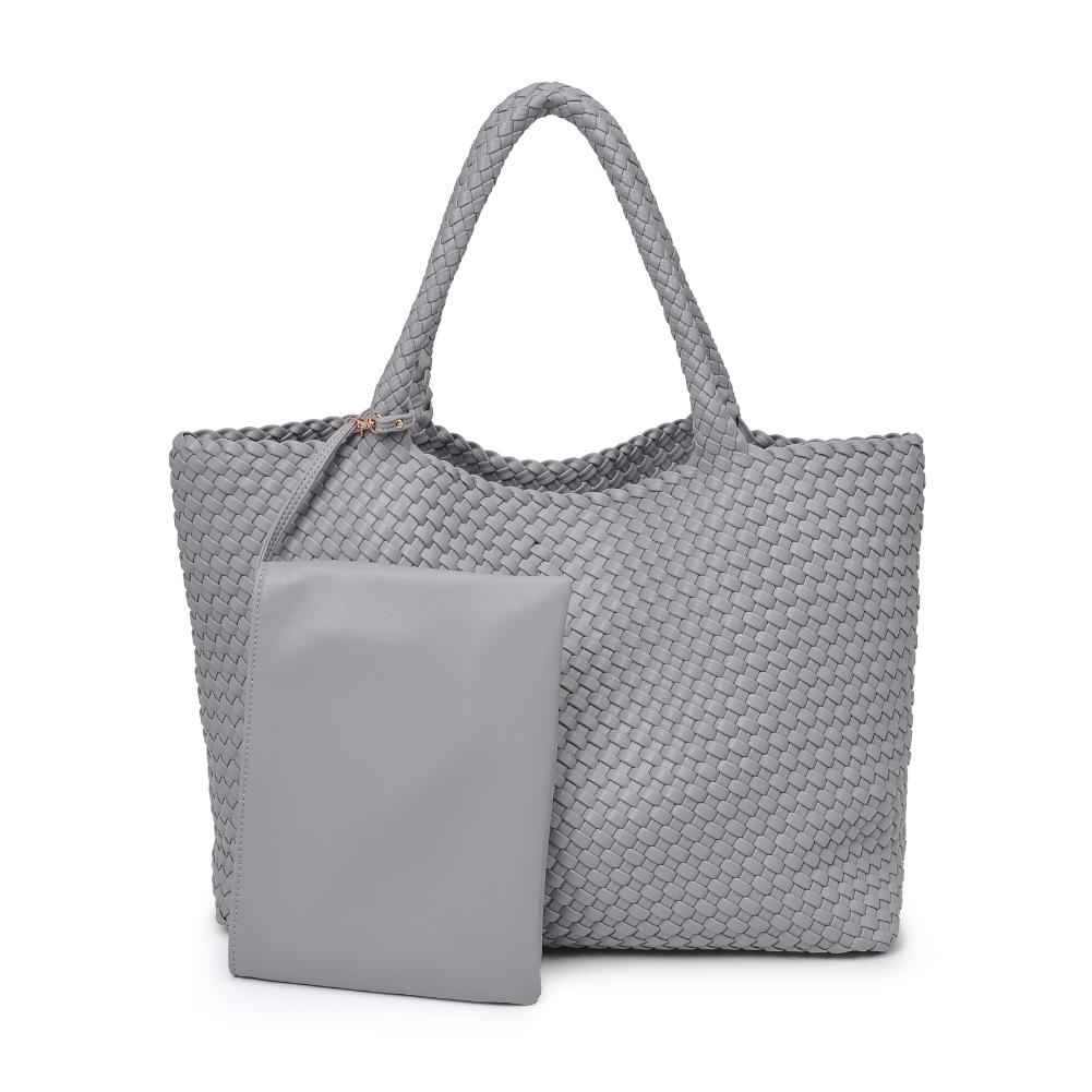 Product Image of Moda Luxe Solana Tote 842017135753 View 5 | Grey