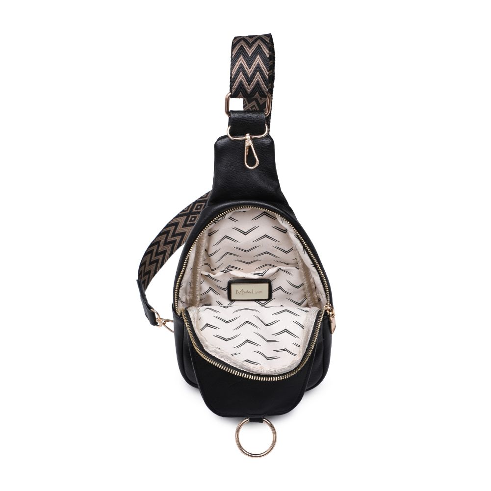 Product Image of Moda Luxe Regina Sling Backpack 842017133322 View 8 | Black