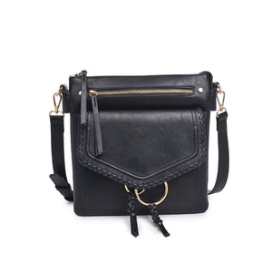 Product Image of Moda Luxe Leslie Messenger 842017128175 View 5 | Black