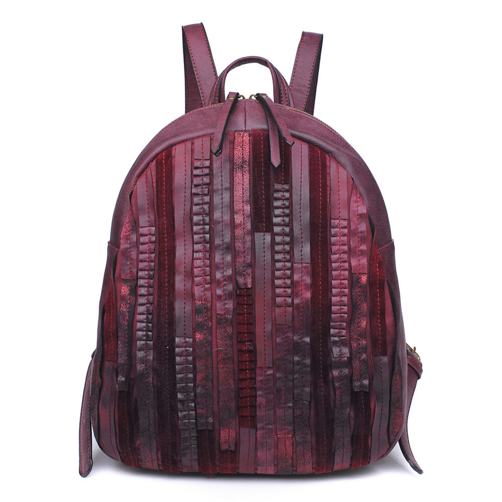 Product Image of Moda Luxe Fiona Backpack 842017110552 View 1 | Burgundy