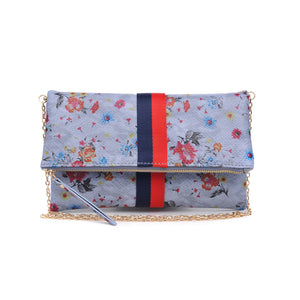 Product Image of Moda Luxe Jules Print Clutch 842017119432 View 5 | Blue