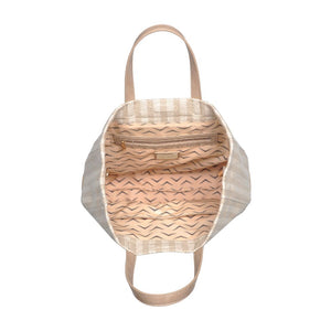 Product Image of Moda Luxe Ingrid Tote 842017124993 View 4 | Natural Herringbone