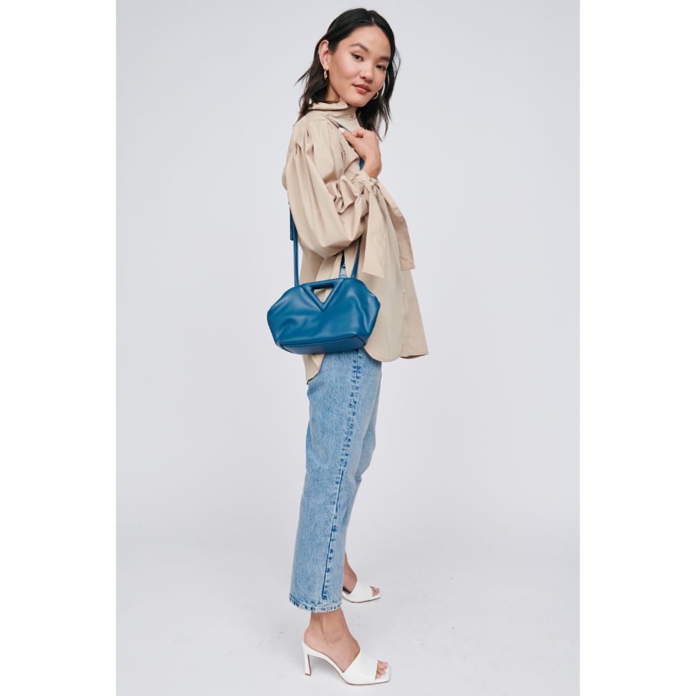 Woman wearing Denim Moda Luxe Kylie Crossbody 842017128953 View 3 | Denim