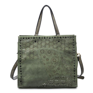 Product Image of Moda Luxe Valerie Tote 842017113768 View 5 | Green