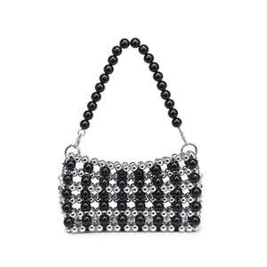 Product Image of Moda Luxe Janet Evening Bag 842017133933 View 7 | Black Silver