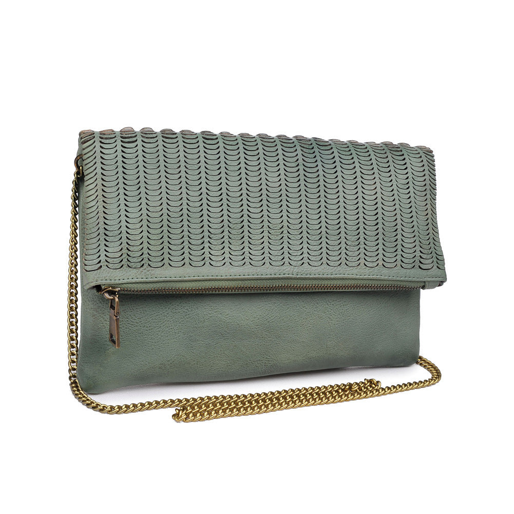 Product Image of Moda Luxe Alyssa Clutch 842017114062 View 2 | Sage