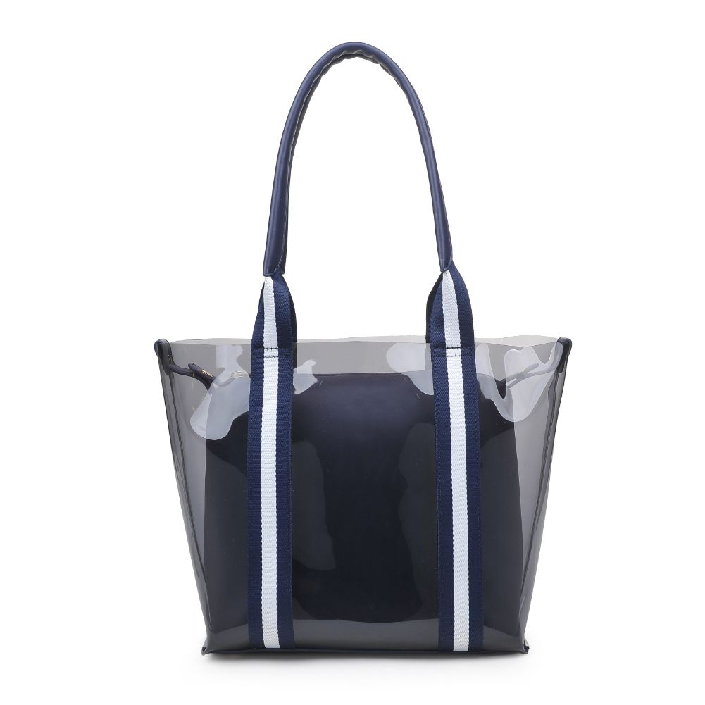 Product Image of Moda Luxe Jacelyne Tote 842017124931 View 7 | Navy White