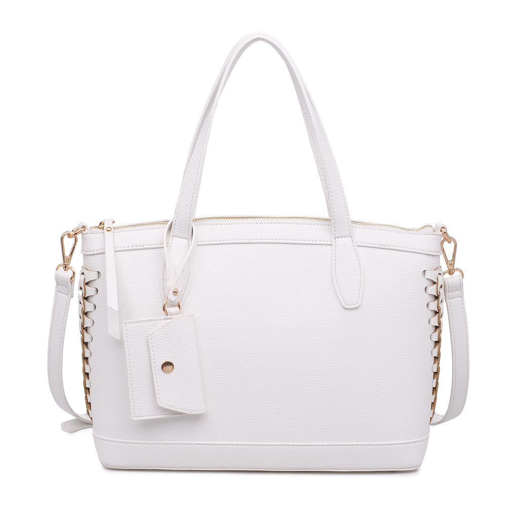 Product Image of Moda Luxe Stormi Satchel 842017118749 View 1 | White