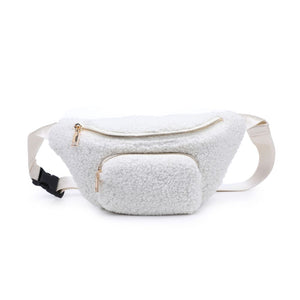 Product Image of Moda Luxe Orson Belt Bag 842017134244 View 5 | Ivory