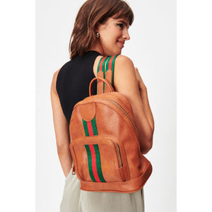 Woman wearing Tan Moda Luxe Scarlet Backpack 842017128229 View 2 | Tan