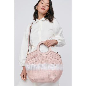 Woman wearing Blush Moda Luxe Marguerite Mini Tote 842017112648 View 1 | Blush