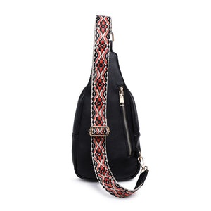 Product Image of Moda Luxe Regina Sling Backpack 842017129523 View 7 | Black