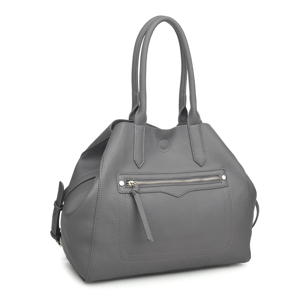 Product Image of Moda Luxe Camden Tote 842017116752 View 6 | Grey