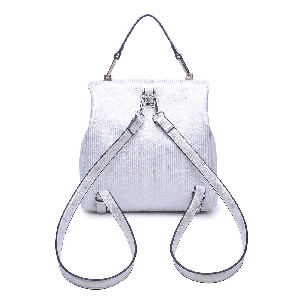 Product Image of Product Image of Moda Luxe Antoinette-Striped Backpack 842017112099 View 3 | White