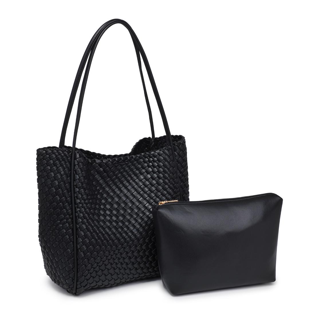 Product Image of Moda Luxe Gladys Tote 842017137245 View 6 | Black