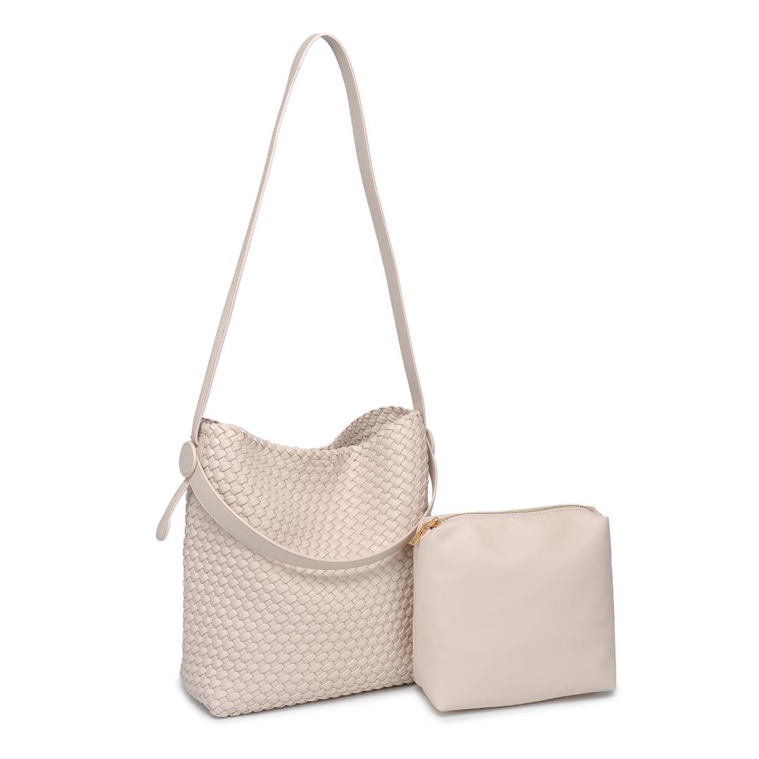 Product Image of Moda Luxe Edith Hobo 842017137481 View 6 | Oatmilk