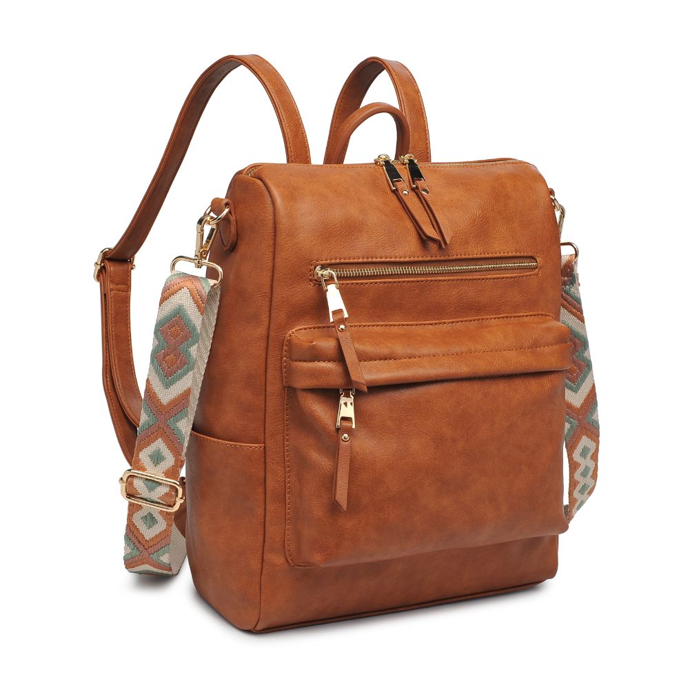 Product Image of Moda Luxe Riley Backpack 842017129417 View 6 | Tan