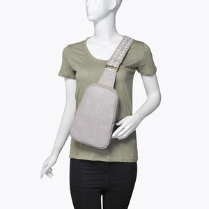 Product Image of Moda Luxe Zuri Sling Backpack 842017135869 View 5 | Grey