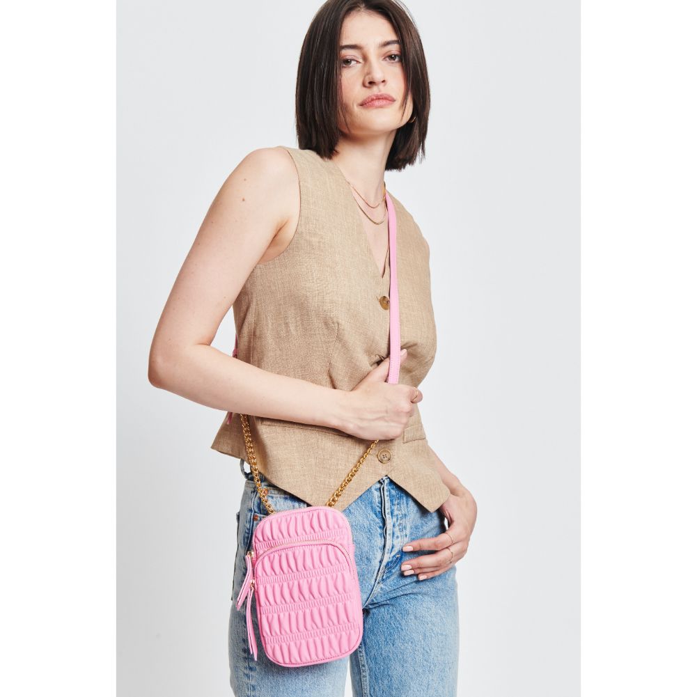 Woman wearing Bubblegum Moda Luxe Chantal Crossbody 842017131472 View 2 | Bubblegum