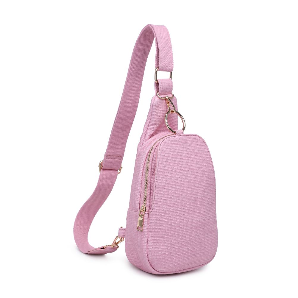 Product Image of Moda Luxe Regina - Coated Canvas Sling Backpack 842017132639 View 6 | Bubblegum