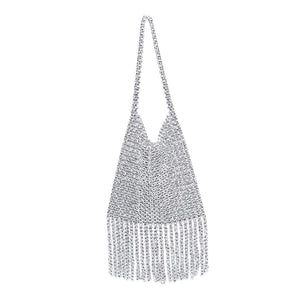 Product Image of Moda Luxe Madonna Evening Bag 842017133070 View 7 | Silver