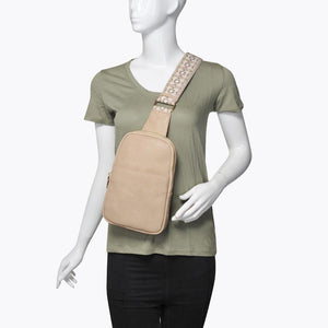 Product Image of Moda Luxe Zuri Sling Backpack 842017135852 View 5 | Natural