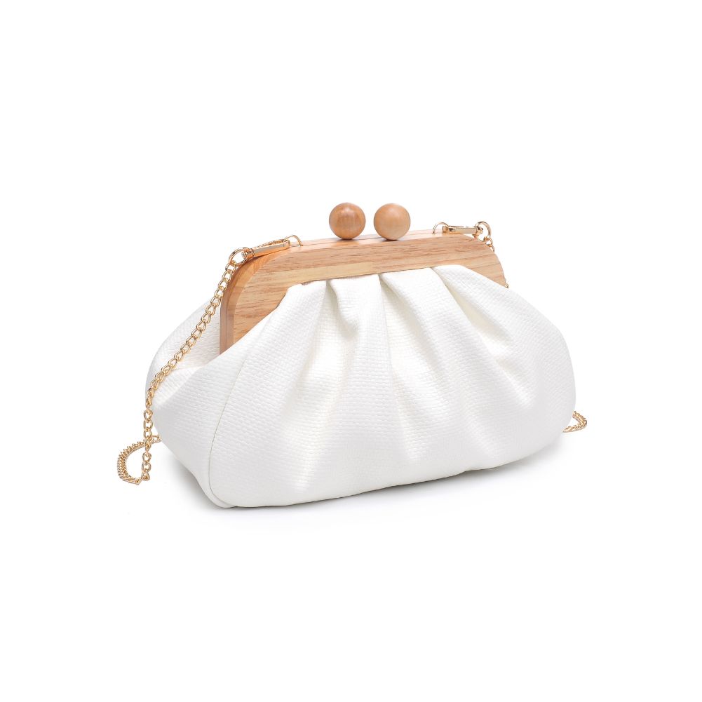 Product Image of Moda Luxe Enya Clutch 842017131236 View 6 | White