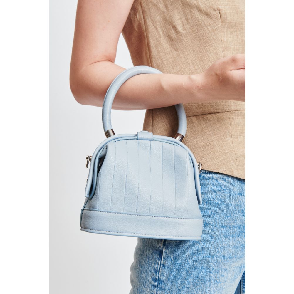 Woman wearing Sky Blue Moda Luxe Charmaine Crossbody 842017131304 View 4 | Sky Blue