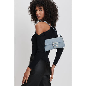 Woman wearing Denim Moda Luxe Fay Hobo 842017132967 View 2 | Denim