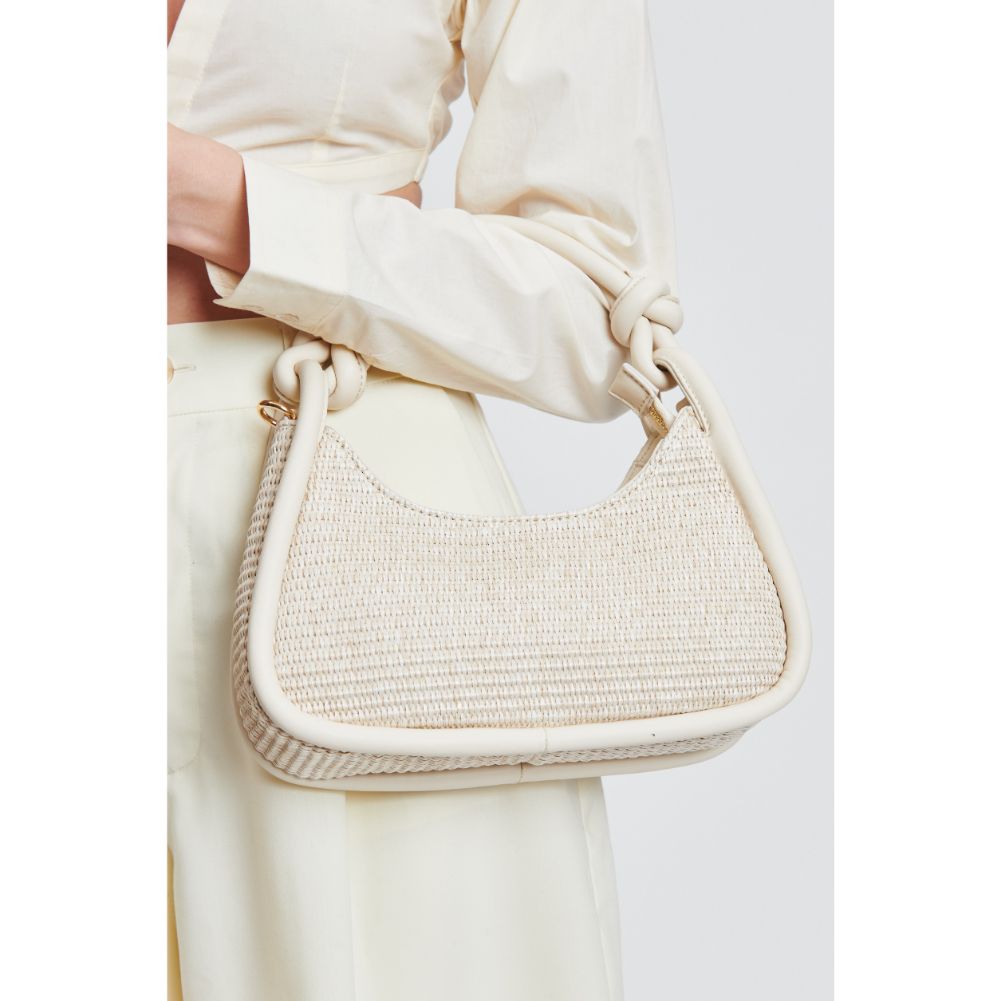 Woman wearing Ivory Moda Luxe Nicolette Crossbody 842017131632 View 4 | Ivory