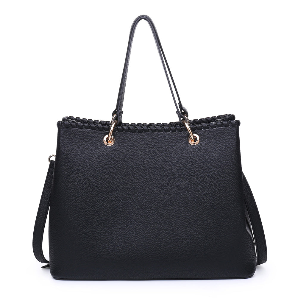 Product Image of Product Image of Moda Luxe Daphne Satchel 842017119531 View 3 | Black